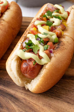 Picha za Hot Dog — Hot Dog Picha ya Ukuta