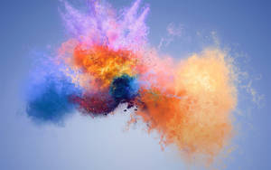Huawei Colorful Splash wallpaper — Huawei Picha ya Ukuta