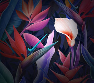 Picha ya ukuta ya Huawei Mate 10 Pro floral — Huawei Picha ya Ukuta