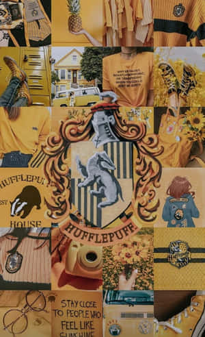 Hufflepuff House Pride - Shule ya Hogwarts ya Sihiri na Uchawi — Galaxy Tab A11 Picha ya Ukuta