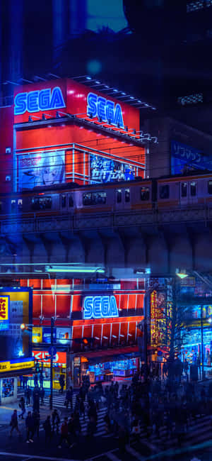 Picha za Anime City — Mji wa anime Picha ya Ukuta