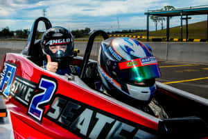 Intense High-Speed Car Racing Action — Surface Pro Picha ya Ukuta