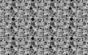 Black And White Art Patterns wallpaper