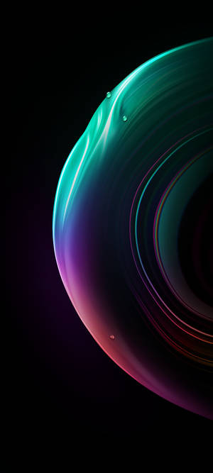 Ios 15 kijiko cha neon wallpaper — Redmi A5 Picha ya Ukuta