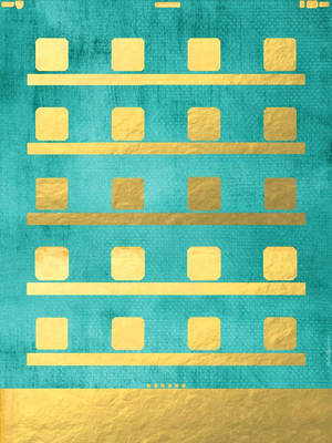 IPad Mini Dhahabu na Teal