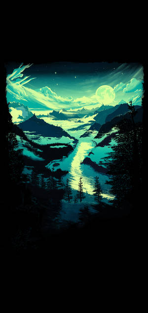 IPhone 11 Pro Max Digital Painting wallpaper — iPhone 16e Picha ya Ukuta