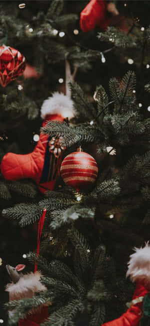 Iphone Krismasi Aesthetic Baubles 2018 — Huawei nova Picha ya Ukuta