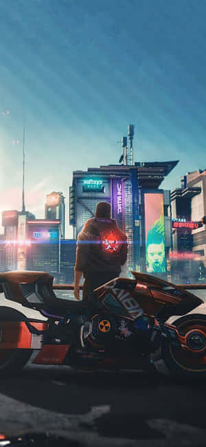Iphone X Cyberpunk 2077 Background — Vivo T4 Pro Picha ya Ukuta