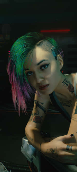 Iphone X Cyberpunk 2077 Background — Vivo T5 Lite Picha ya Ukuta