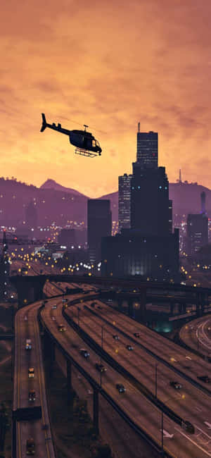 Mandhari ya iPhone X Grand Theft Auto V — Oppo F31 Pro Picha ya Ukuta