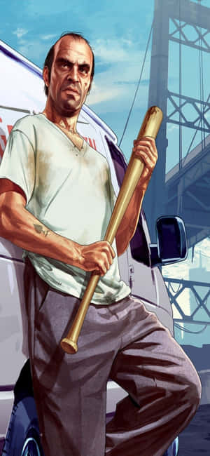 Iphone X Grand Theft Auto V Background — Redmi 17C Picha ya Ukuta