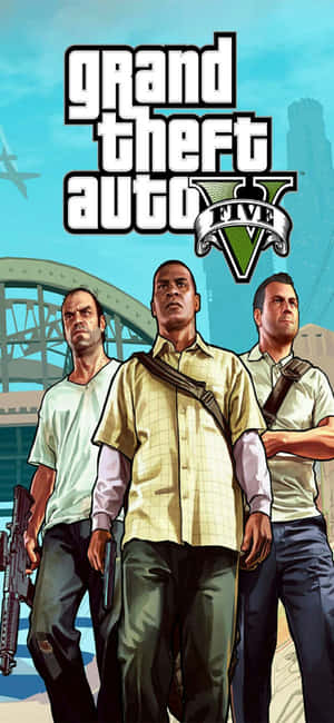 Iphone X Grand Theft Auto V Background — Redmi 15a Picha ya Ukuta