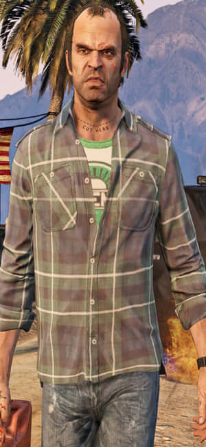 Iphone X Grand Theft Auto V Background — Oppo F31 Pro Picha ya Ukuta