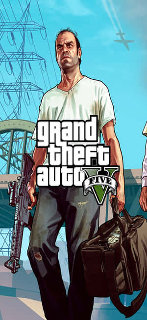 Iphone X Grand Theft Auto V Background — Redmi 17C Picha ya Ukuta