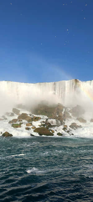 Iphone X Niagara Falls Background — Realme Narzo 80x Picha ya Ukuta