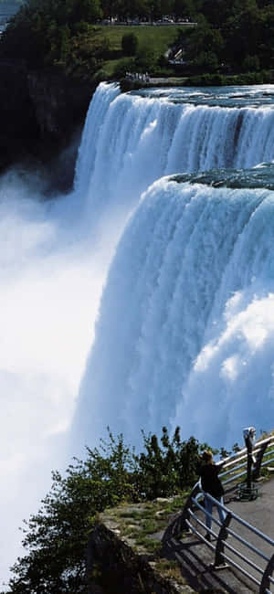 Iphone X Niagara Falls Background — Realme Narzo 80x Picha ya Ukuta