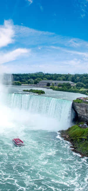 Iphone X Niagara Falls Background — Realme Narzo 90X Picha ya Ukuta
