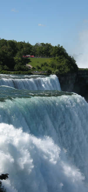 Iphone X Niagara Falls Background — Moto G77 Power Picha ya Ukuta