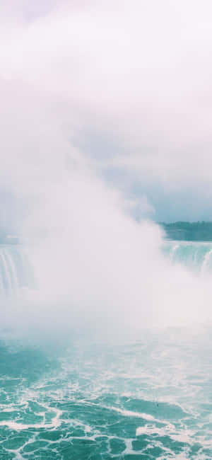Iphone X Niagara Falls Background — Realme Narzo 80 Lite Picha ya Ukuta