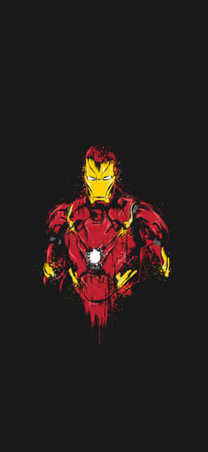 Iphone X Nyuma ya Iron Man — Realme P4R Picha ya Ukuta