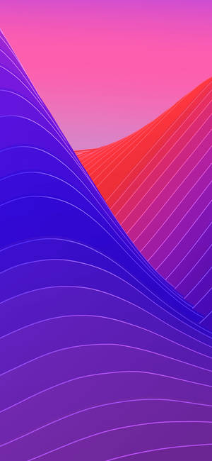 iPhone X Original Abstract Waves — iPhone Xs Picha ya Ukuta