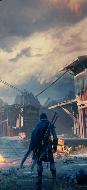 Iphone X Shadow Of Mordor Background — Redmi 17C Picha ya Ukuta