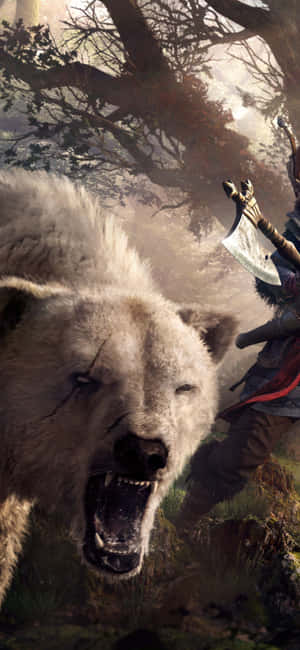 Iphone Xs Assassin's Creed Valhalla Background — Redmi Turbo 5 Max Picha ya Ukuta