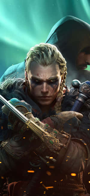 Iphone Xs Assassin's Creed Valhalla Background — Vivo S2 Picha ya Ukuta