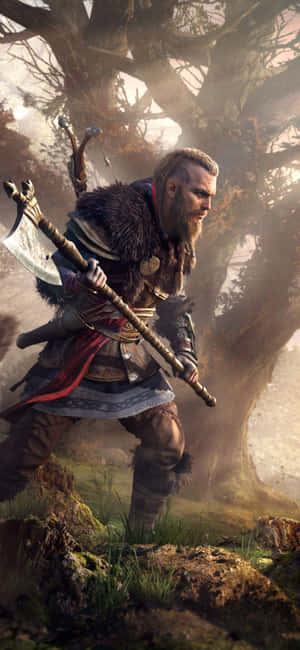 Iphone Xs Assassin's Creed Valhalla Background — Vivo S2 Picha ya Ukuta