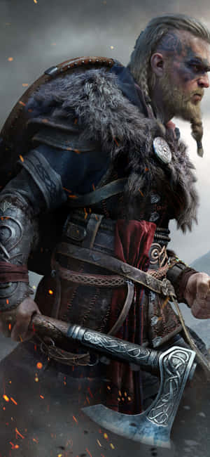 Iphone Xs Assassin's Creed Valhalla Background — IQOO Z10R Picha ya Ukuta