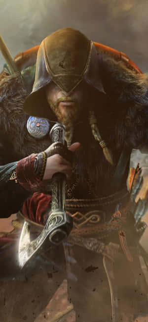 Iphone Xs Assassin's Creed Valhalla Background — Vivo S2 Picha ya Ukuta