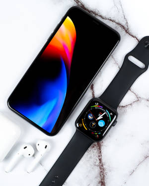 Iphone Xs Set wallpaper — Apple Watch Picha ya Ukuta