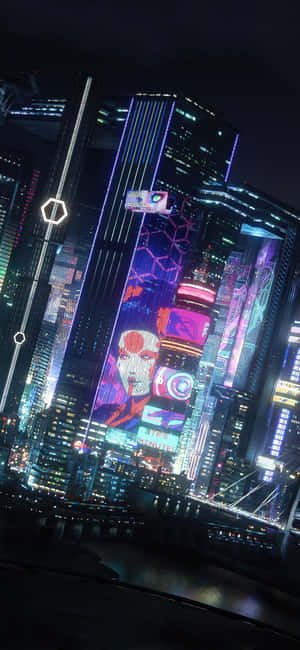 Iphone Xs Max Cyberpunk 2077 Background — Xiaomi 15S Pro Picha ya Ukuta