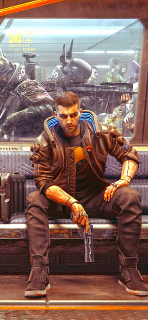 Iphone Xs Max Cyberpunk 2077 Background — IQOO Z10R Picha ya Ukuta