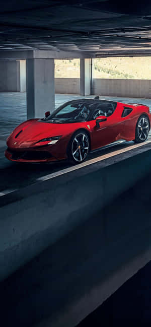 Iphone Xs Max Ferrari Background — Realme Narzo 80 Pro Picha ya Ukuta