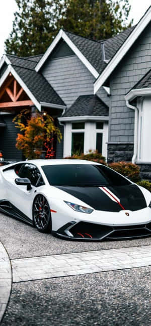 Mandhari ya iPhone XS Max na Lamborghini — Galaxy F56 Picha ya Ukuta