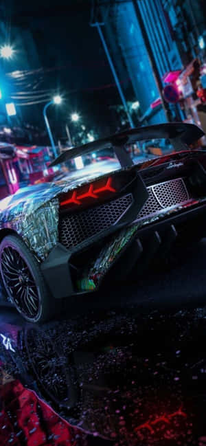 Mandhari ya iPhone XS Max Lamborghini — Galaxy F07 Picha ya Ukuta