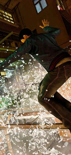 Iphone Xs Sleeping Dogs Mandhari — Kucheza kwa ajili ya kuwa na dogo Picha ya Ukuta
