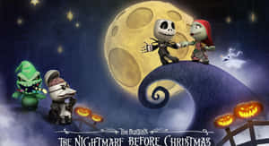 "Jack Skellington, Mfalme wa Mji wa Halloween" — Usiku wa kutisha kabla ya krismasi Picha ya Ukuta