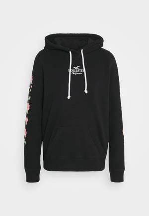 Jacket ya hoodie ya Hollister nyeupe — Neutral Picha ya Ukuta