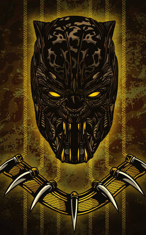 Jaguar Dhahabu ya Killmonger yenye Mwanga — Honor Pad Picha ya Ukuta