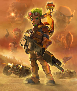 Jak 3 action-adventure wallpaper — Motorola Razr 70 Ultra Picha ya Ukuta