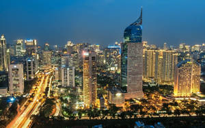 Jakarta Business Center wallpaper — Magharibi Picha ya Ukuta