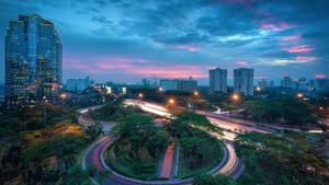 Jakarta City Circles wallpaper — Baridi Picha ya Ukuta