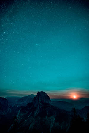 Yosemite macheo wa bluu wa nyota wallpaper