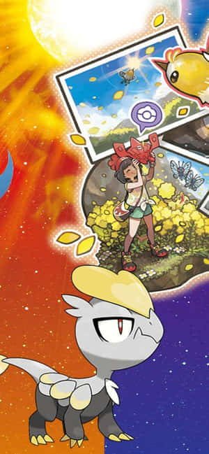 Jangmo-o Katika Pokemon Sun na Moon — Huawei nova 15 Ultra Picha ya Ukuta