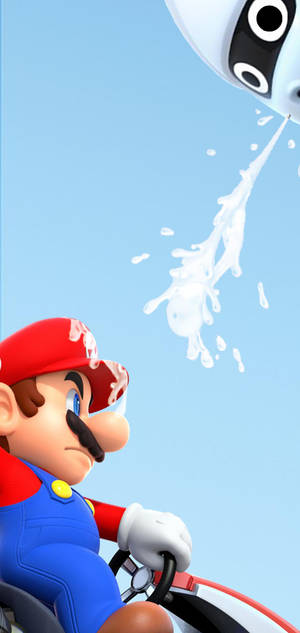 3D Galaxy S10 Plus Super Mario wallpaper — iPhone 15 Pro Max Picha ya Ukuta
