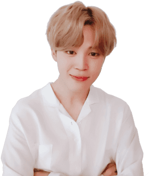 Jimin Akitabasamu Amevaa Shati Nyeupe
