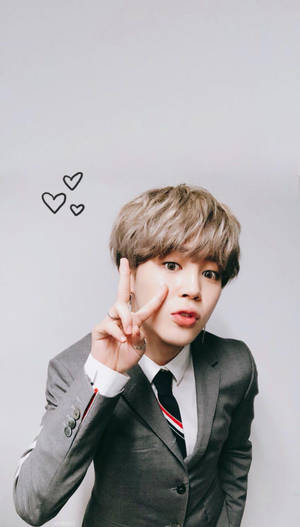 Jimin wa BTS Mrembo Amevalia Sare — Mzuri bts Picha ya Ukuta