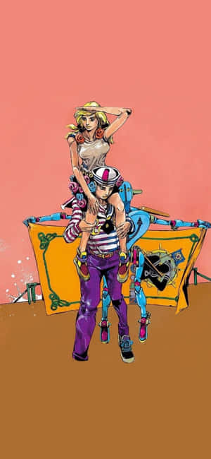 Jojos Bizarre Adventure Iphone — Oppo Reno16 FS Picha ya Ukuta